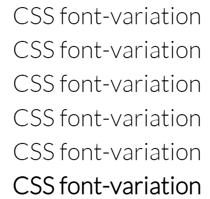 CSS font-variation 可变字体的魅力